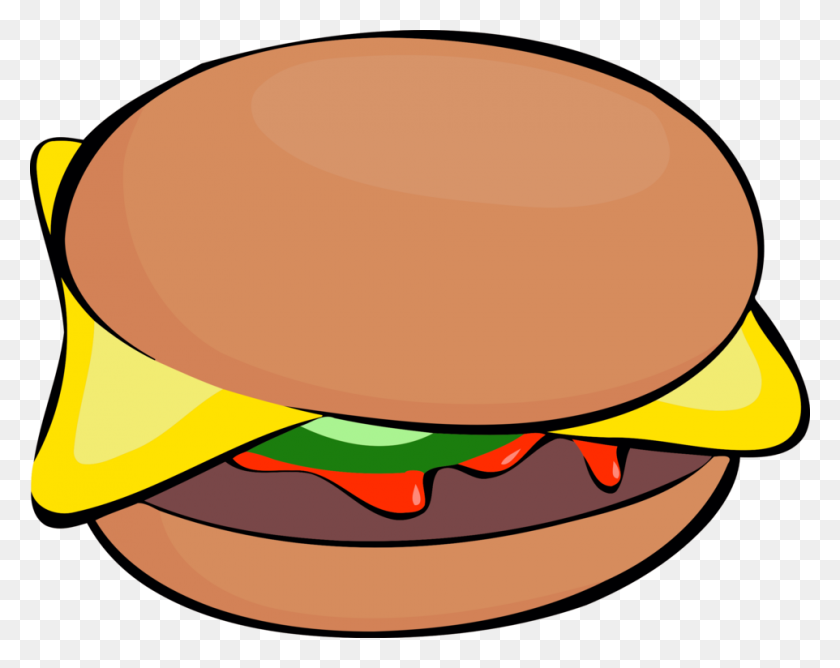 962x750 Cheeseburger Hamburger Sandwich Patty Bread - Sandwich Clipart Free