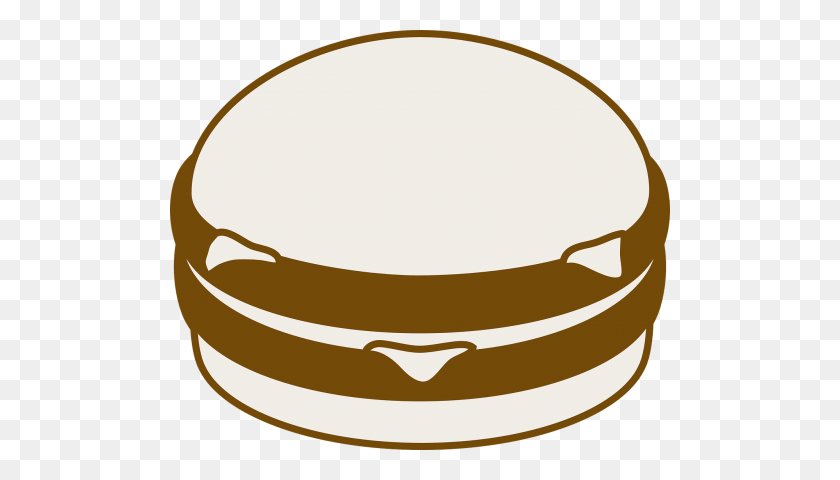 500x420 Cheeseburger, Meat, Bun, Cheese, Burger - Slice Of Bread Clipart