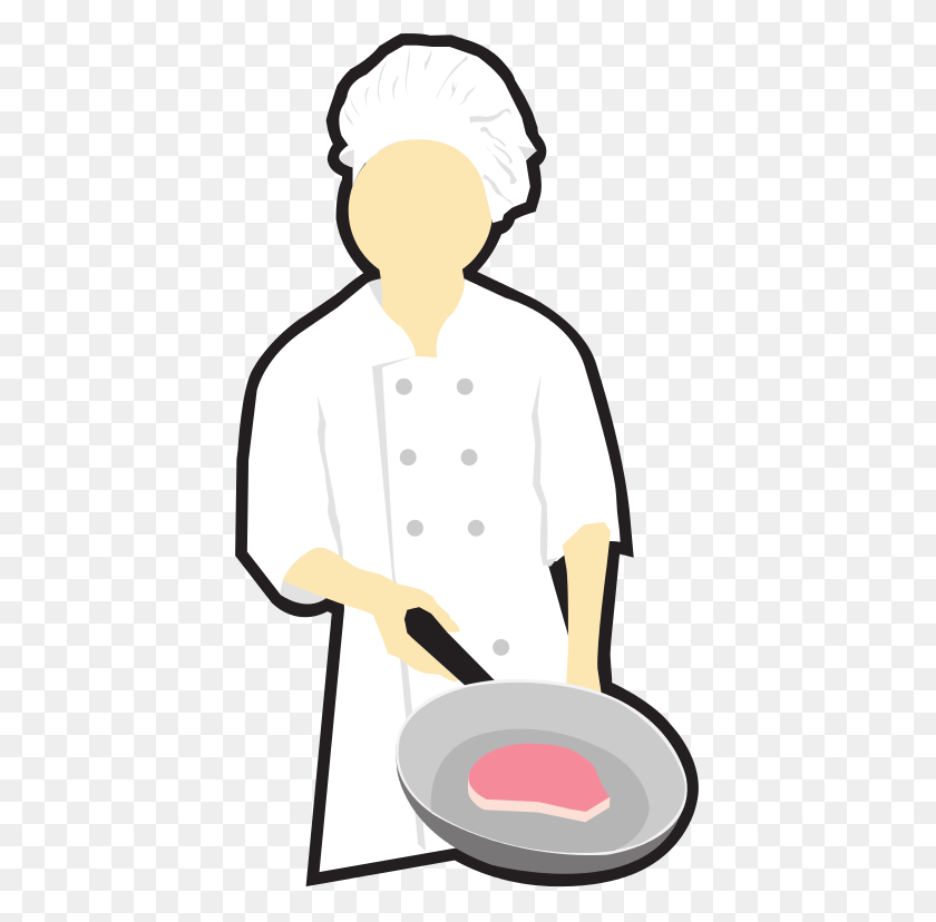418x768 Chef Cooking Clip Art - To Eat Clipart