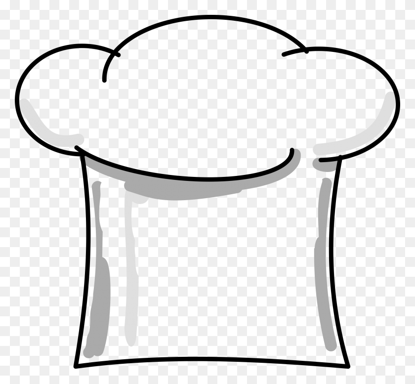 2400x2208 Chef Hat Clip Art Hostted Wikiclipart - Hat Clipart Black And White
