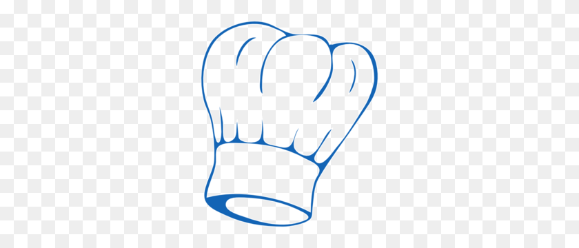 258x300 Chef Hat Deep Blue Clip Art - Free Chef Clipart