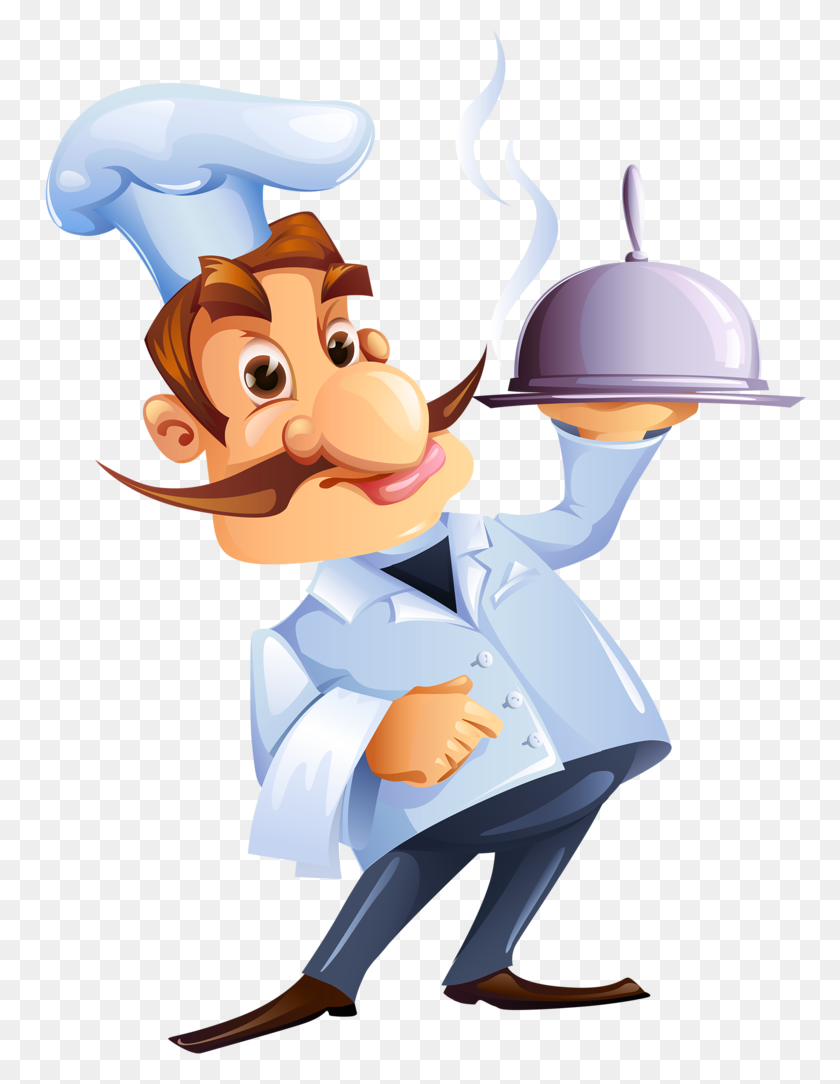 772x1024 Chef Kiss The Cook, Cooking And Pintura - Pizza Chef Clipart