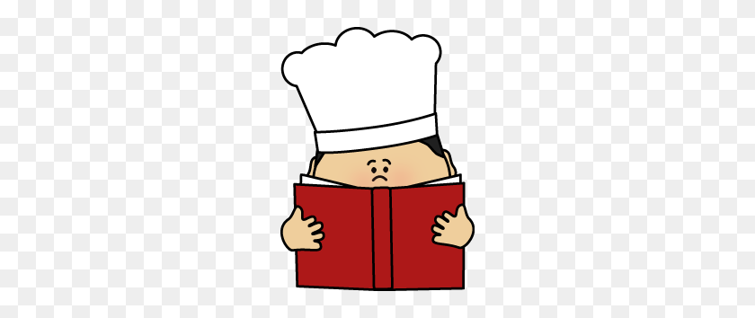216x294 Chef Reading Cookbook Clip Art - Cookbook Clipart