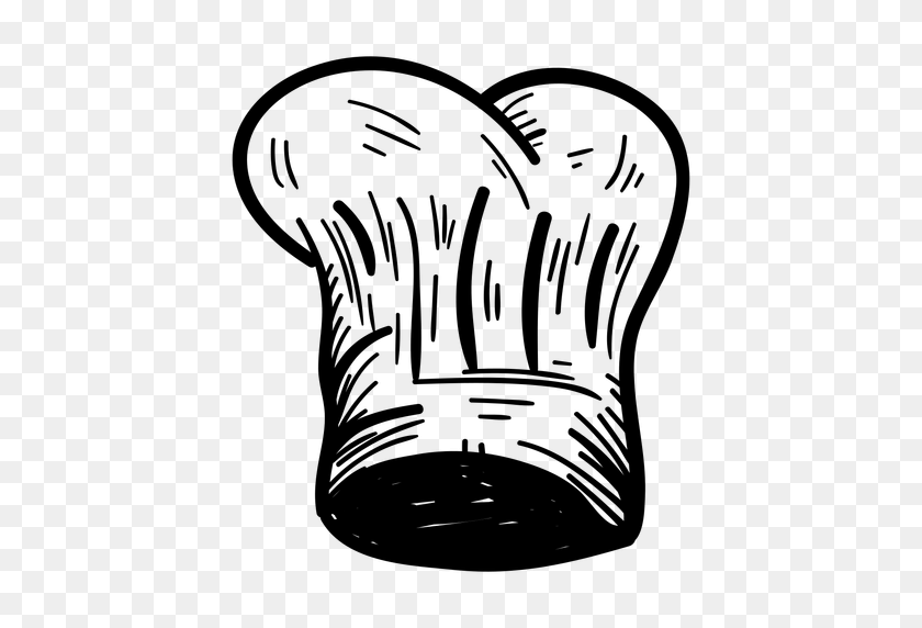 512x512 Chef Toque Hat Hand Drawn - Chef PNG