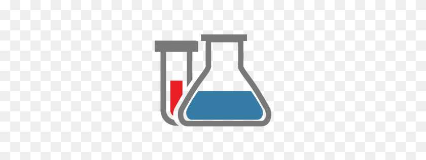 256x256 Química, Reacción Química, Química, Matraz, Investigación, Icono De Tubo - Química Png