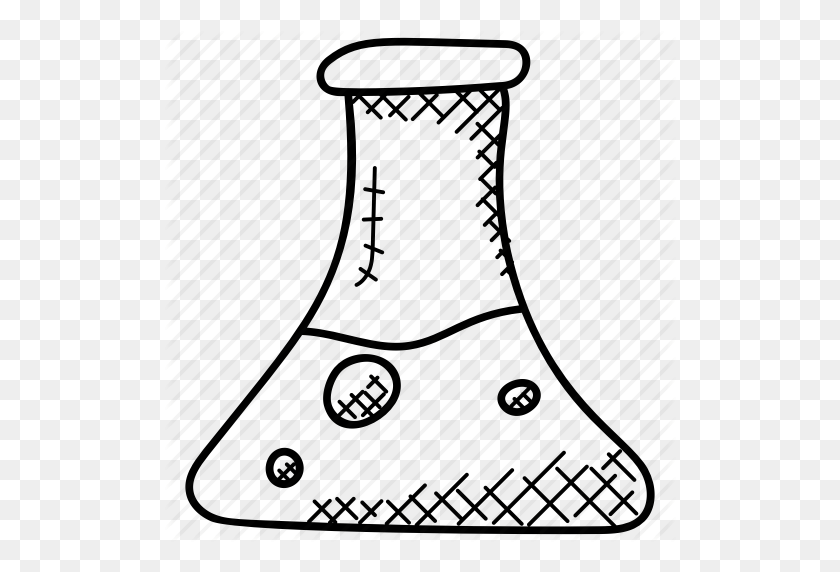 512x512 Chemical, Conical Flask, Flask, Laboratory, Research Icon - Pencil Sharpener Clipart Black And White