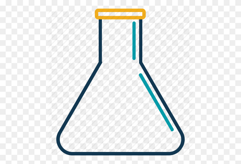 512x512 Chemical Flask, Chemistry, Conical Flask, Flask, Laboratory Icon - Erlenmeyer Flask Clip Art