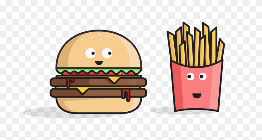 1460x730 Химические Вещества, Которые Пробуждают Счастье, И Как Их Использовать - Burger And Fries Clipart