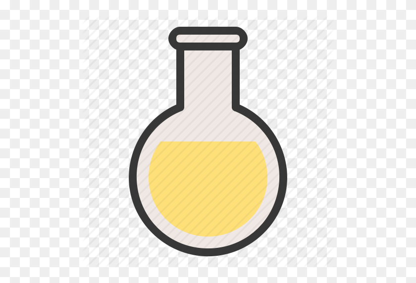 512x512 Chemistry, Equipment, Flask, Lab, Laboratory, Science Icon - Erlenmeyer Flask Clip Art