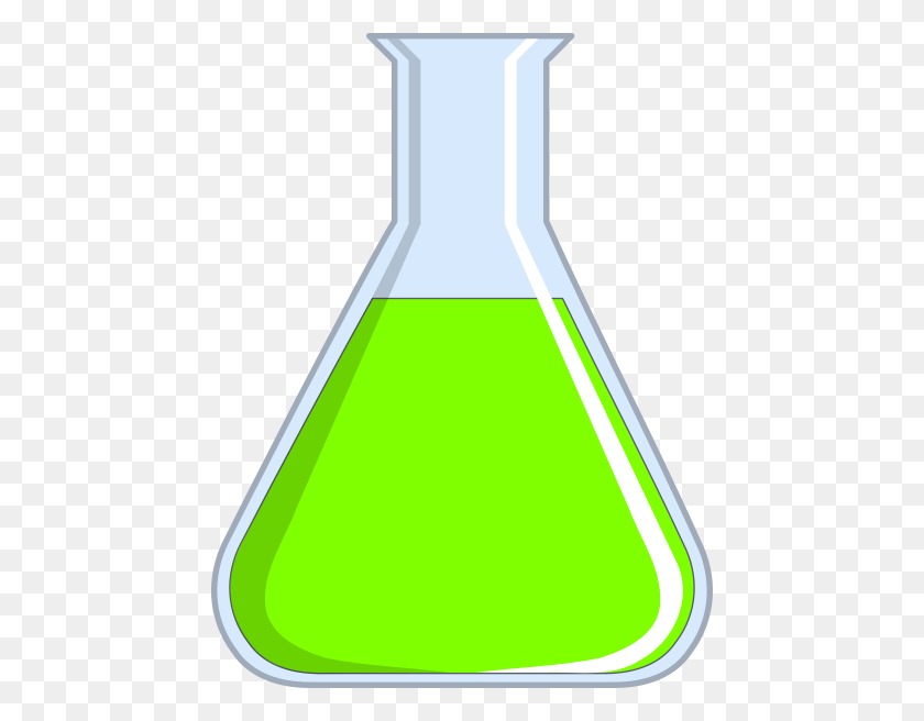 456x596 Chemistry Flash Green Clip Art - Laboratory Equipment Clipart