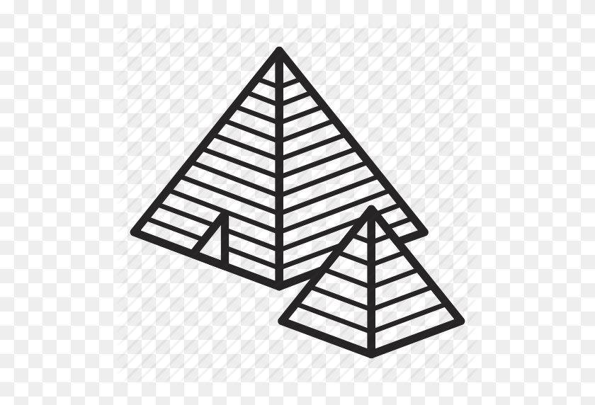 512x512 Cheops, Egypt, Pyramid, Pyramids, Tourism, Travel, Vacation Icon - Egyptian Pyramid Clipart