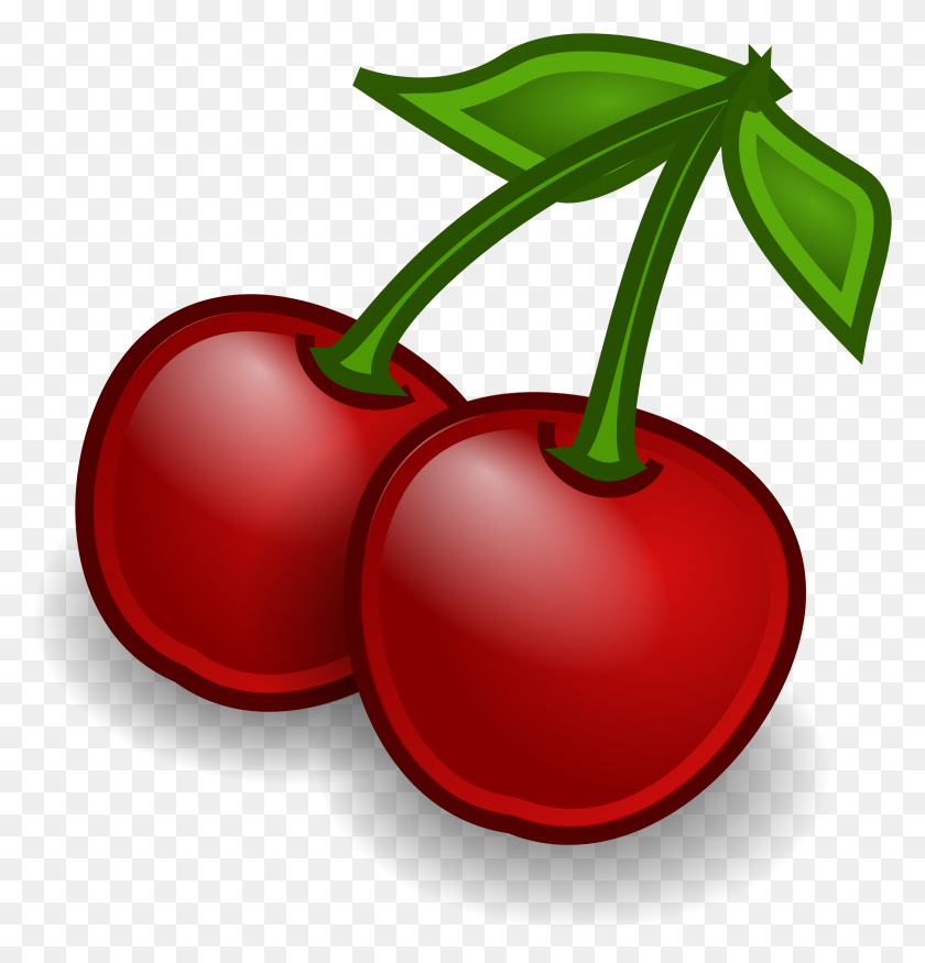 2248x2351 Cherries Clipart Small Food, Cherries Small Food Transparent Free - Big And Small Clipart