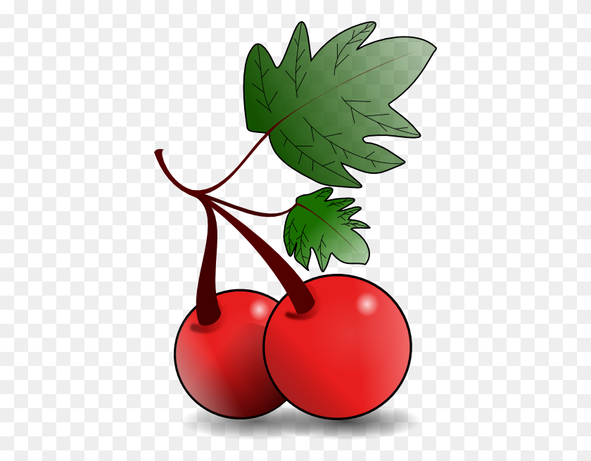 402x595 Cherries Fruit Clip Art Free Vector - Produce Clipart