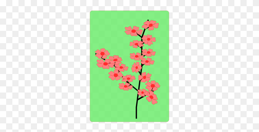 260x368 Cherry Blossom Clipart - Cherry Blossom Petals PNG