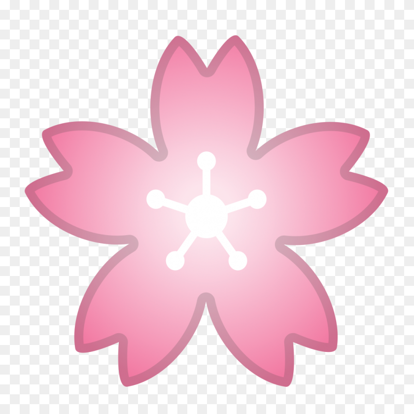1024x1024 Cherry Blossom Icon Noto Emoji Animals Nature Iconset Google - Cherry Blossom PNG