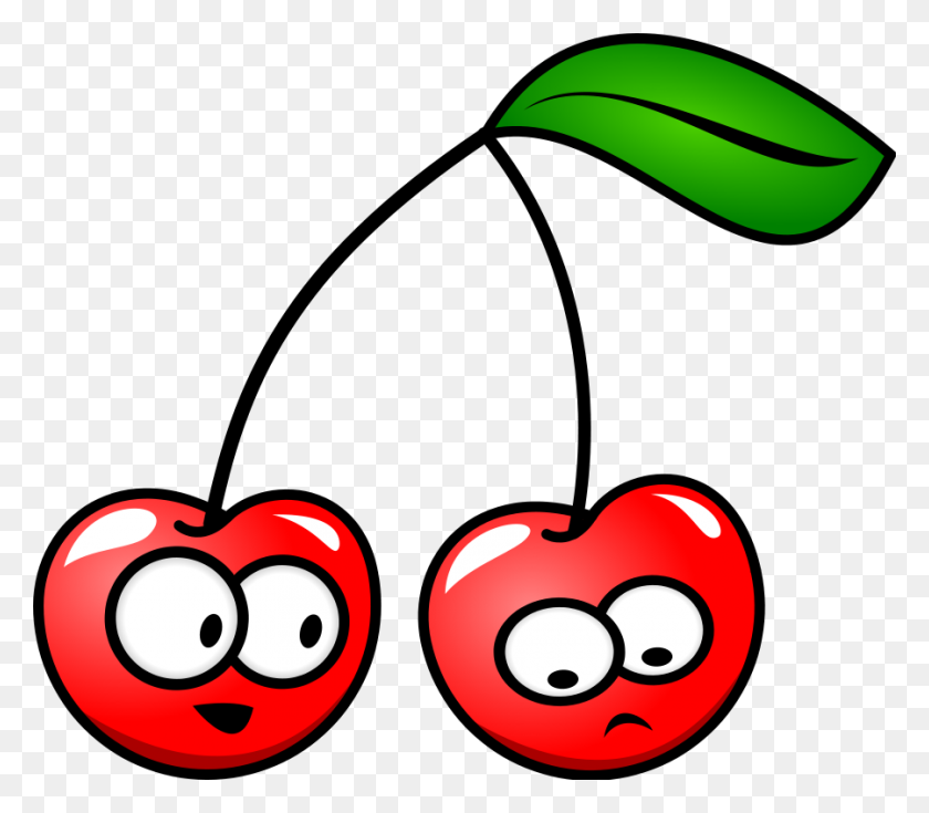 900x779 Cherry Clip Art - Funny Face Clipart Black And White