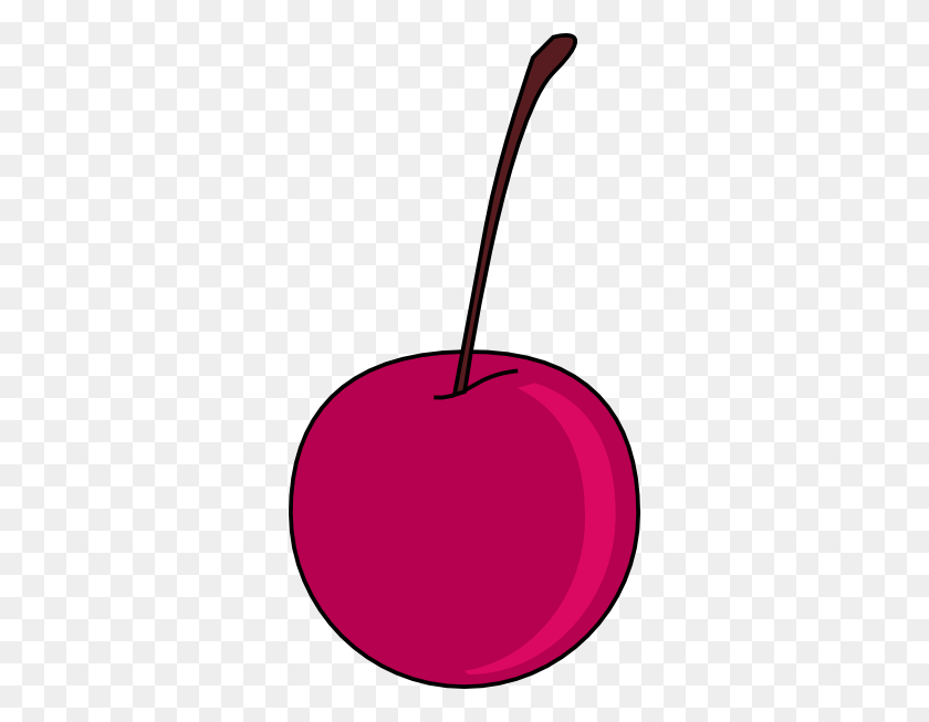 318x593 Cherry Clip Art Free Vector - Cherry Clipart