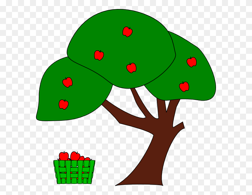 600x592 Cherry Tree Clipart Animated - Cherry Tree Clipart
