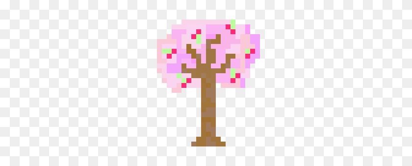 240x280 Cherry Tree Pixel Art Maker - Cherry Tree PNG