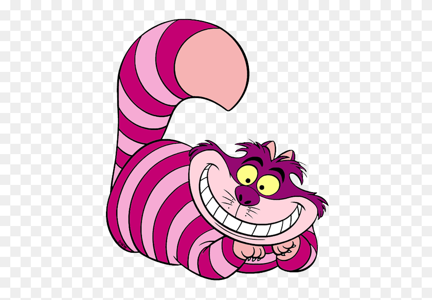 450x524 Cheshire Cat Clipart - Disappear Clipart