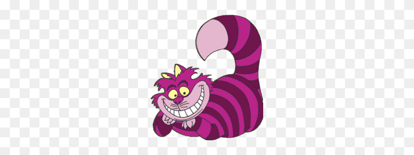 256x256 Cheshire Cat Clipart - Grin Clipart
