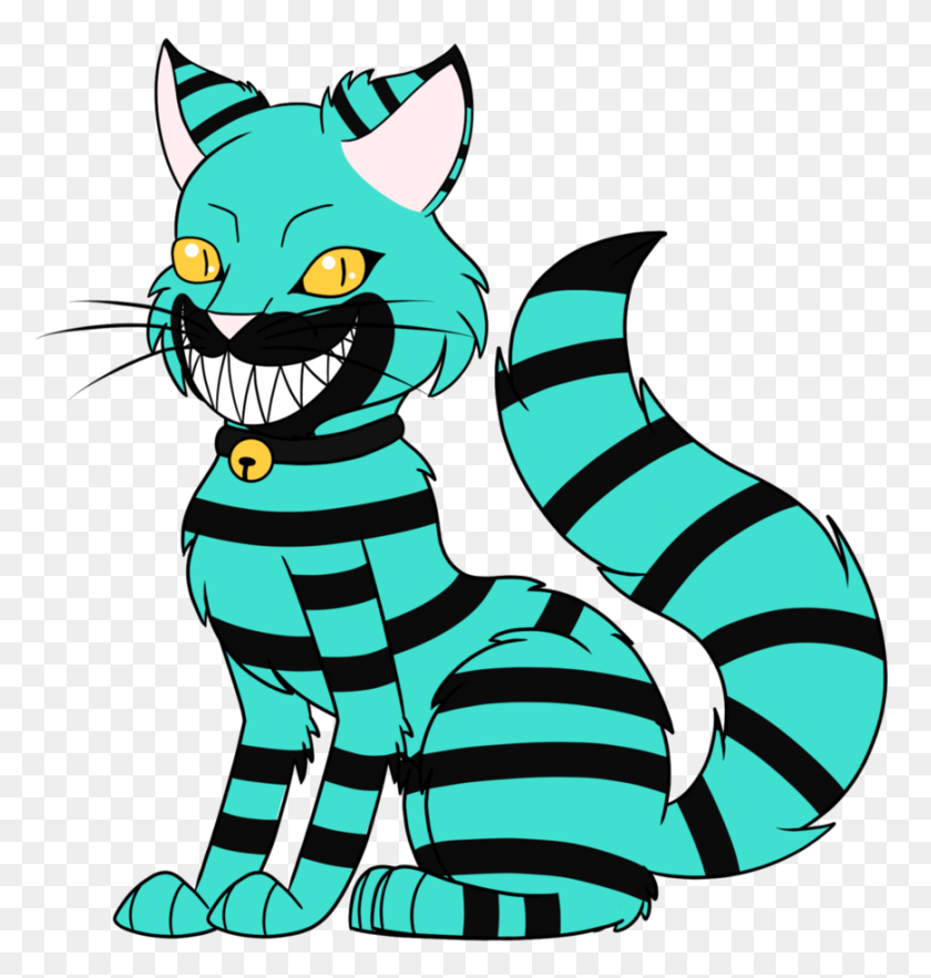870x919 Cheshire's Cat Form - Cheshire Cat PNG