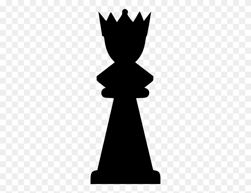 234x586 Chess Black Queen Clip Art - Chess Board Clipart