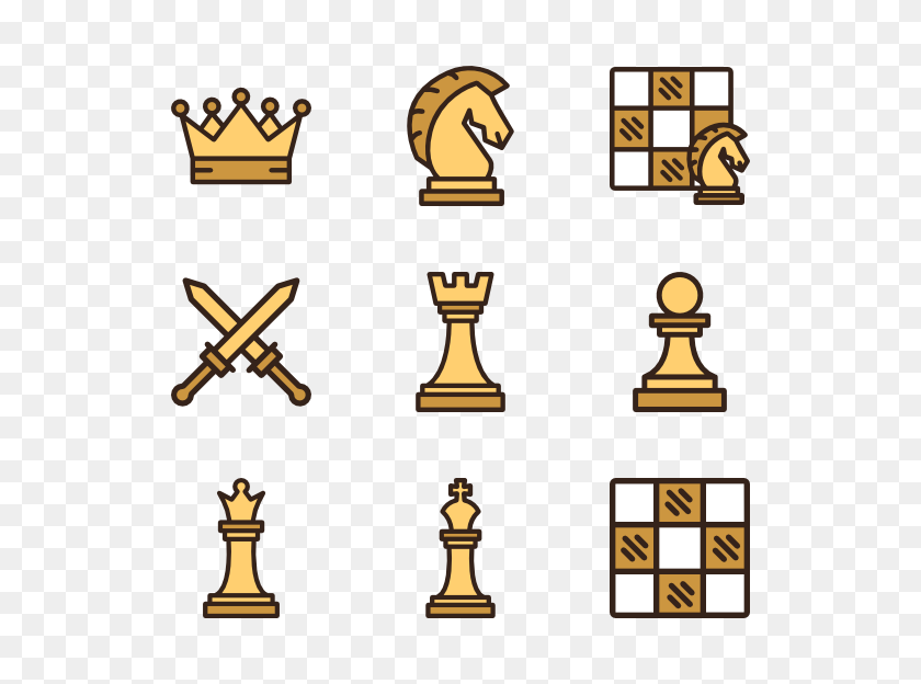 600x564 Пакеты Значков Игры В Шахматы - Шахматная Доска Png