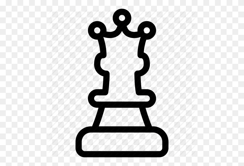 512x512 Шахматы, Игра, Играть, Игрок, Иконка Королева - Фигурка Королевы Шахмат Клипарт
