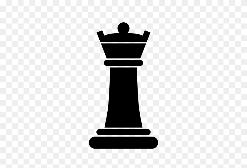 512x512 Шахматы, Игра, Королева, Битва, Рисунок, Значок Мат - Шахматная Фигура Королевы Клипарт