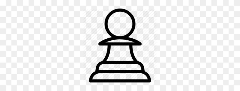 260x260 Chess Piece Clipart - Chess Clipart Black And White