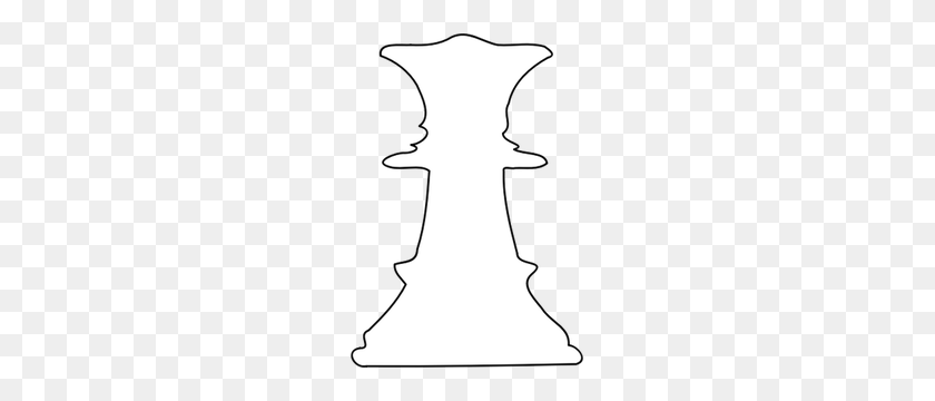 209x300 Шахматная Фигура Рыцарь - Головоломка Черно-Белый Клипарт