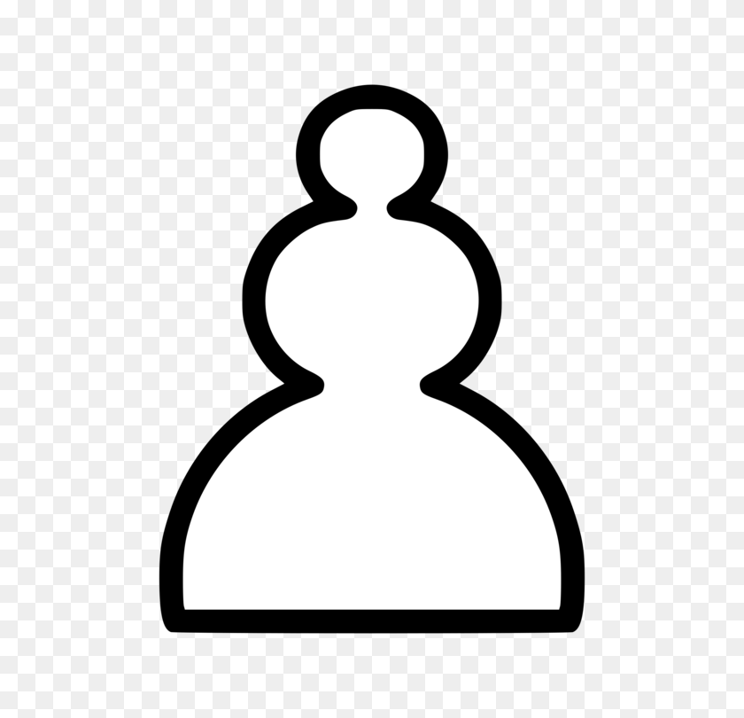 750x750 Chess Piece Pawn White And Black In Chess Rook - Rook Clipart