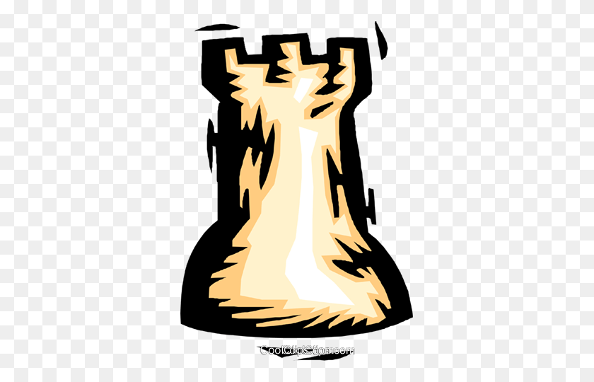 329x480 Chess Piece Rook Royalty Free Vector Clip Art Illustration - Rook Clipart