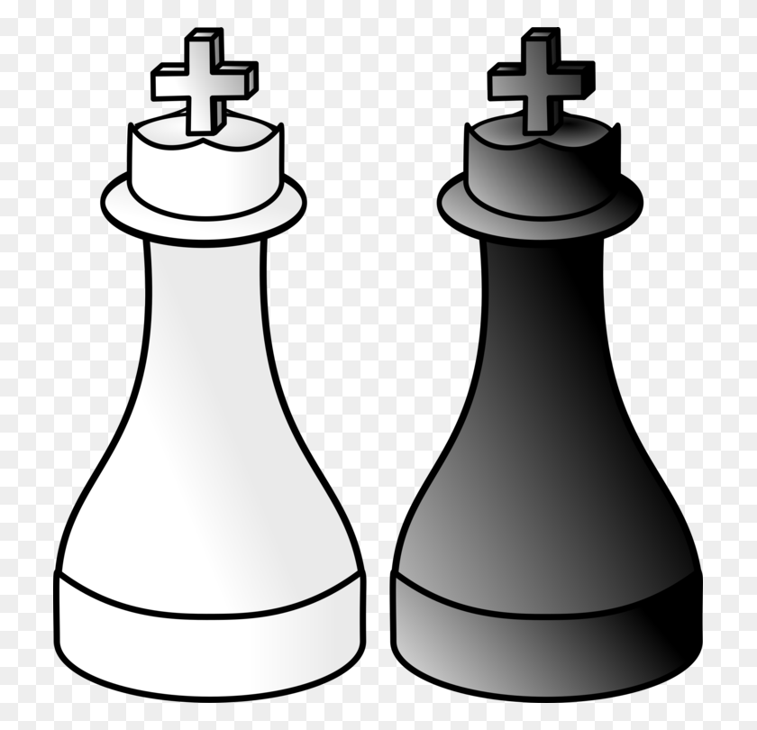 721x750 Chess Piece Xiangqi King White And Black In Chess - Chess Clipart