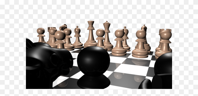 620x348 Chess Pieces Free Model - Chess Board PNG