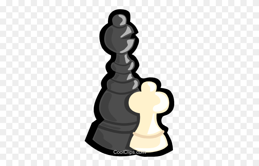 290x480 Chess Pieces, Games Royalty Free Vector Clip Art Illustration - Chess Board Clipart