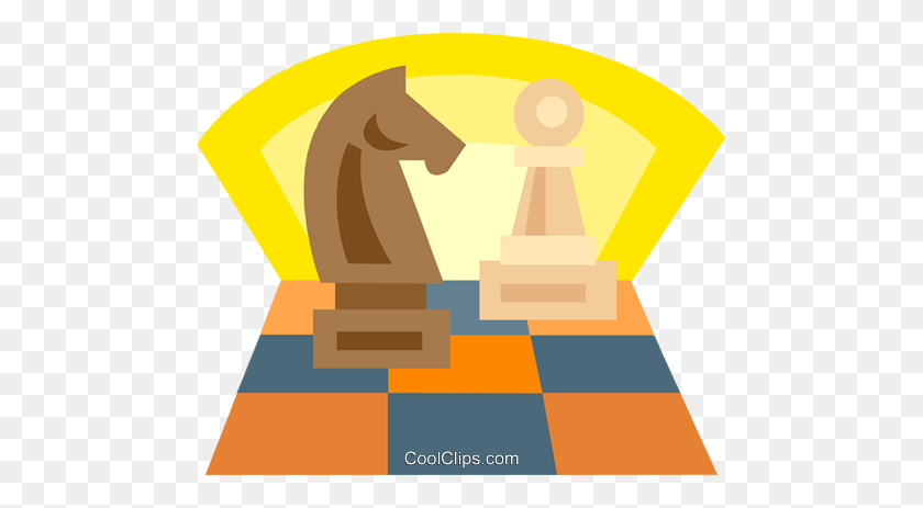 480x403 Chess Pieces, Knight, Pawn Royalty Free Vector Clip Art - Chess Clipart