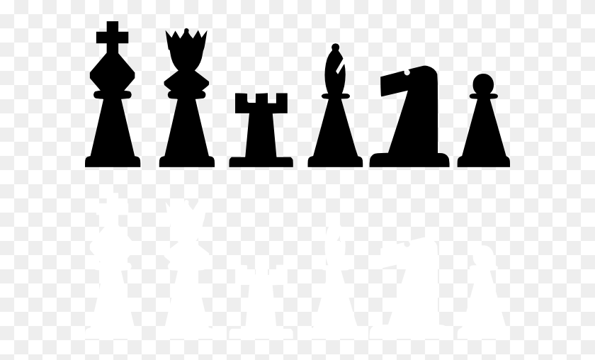 600x448 Шахматные Фигуры Набор Картинки - Королева Шахматная Фигура Клипарт