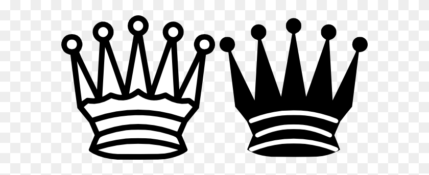 600x283 Chess Queen Crown Png, Clip Art For Web - White Crown PNG