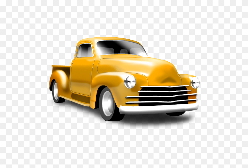 512x512 Chevelot, Yellow Icon - Classic Car PNG