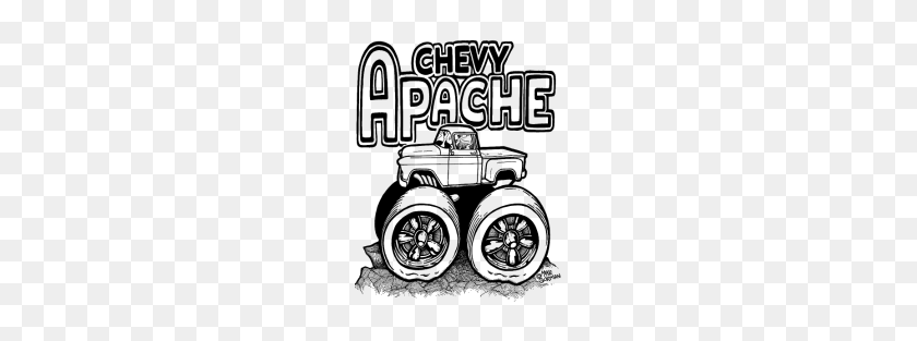 190x253 Chevy Apache Con Camioneta Levantada - Chevy Png