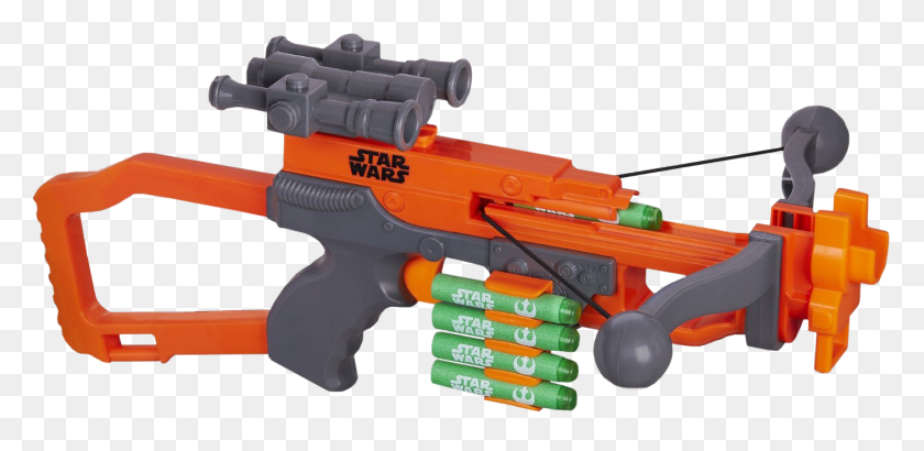 1406x631 Chewbacca Nerf Bowcaster Star Wars Blaster Popcultcha - Nerf Gun PNG