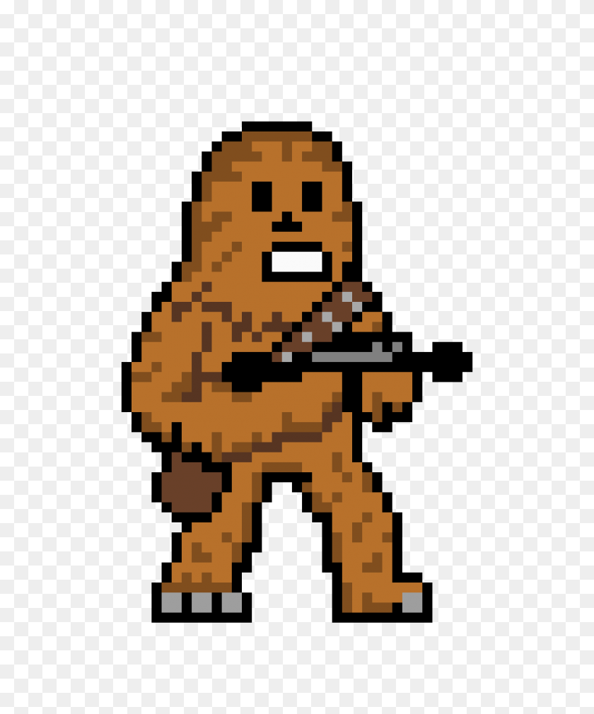 825x1005 Chewbacca Pixel Art Maker - Chewbacca Png