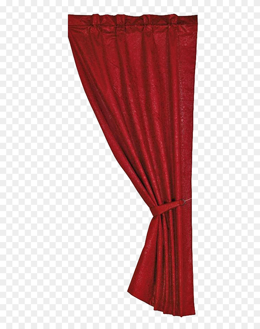 489x1000 Cheyenne Red Curtain - Red Curtain PNG