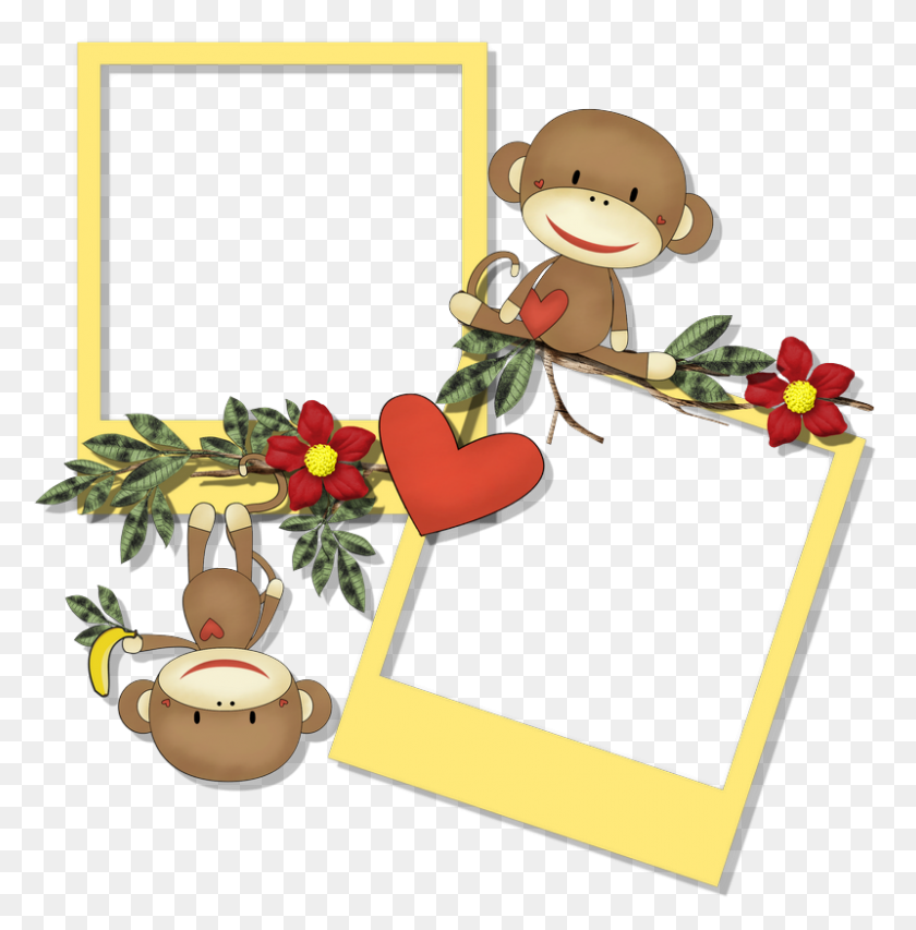 800x814 Cheyokota Digital Scraps Sock Monkey Freebies Diseño Ideas - Sock Monkey Clipart