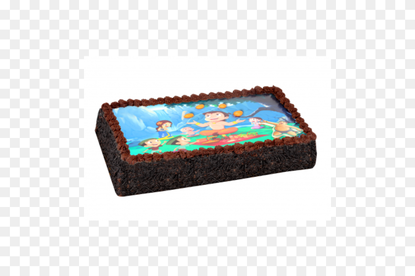 500x500 Chhota Bheem Juggler Fx Photo Cake - Chocolate Cake PNG