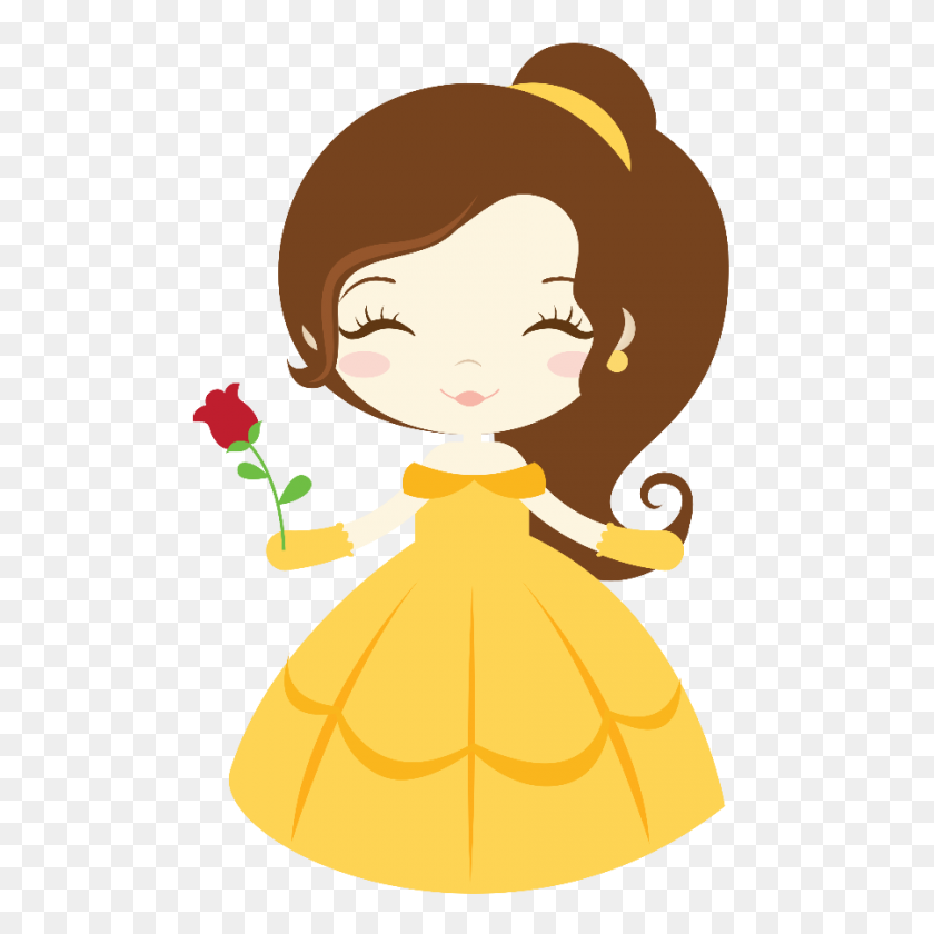 900x900 Chibi Clipart Beauty And The Beast - Chibi Clipart