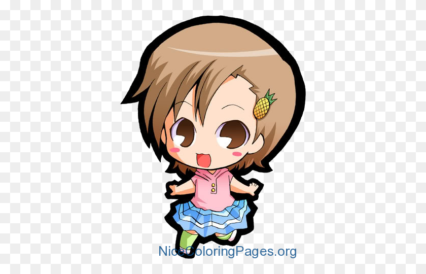 366x480 Chibi Clipart Nice Coloring Pages For Kids - Manga Clipart