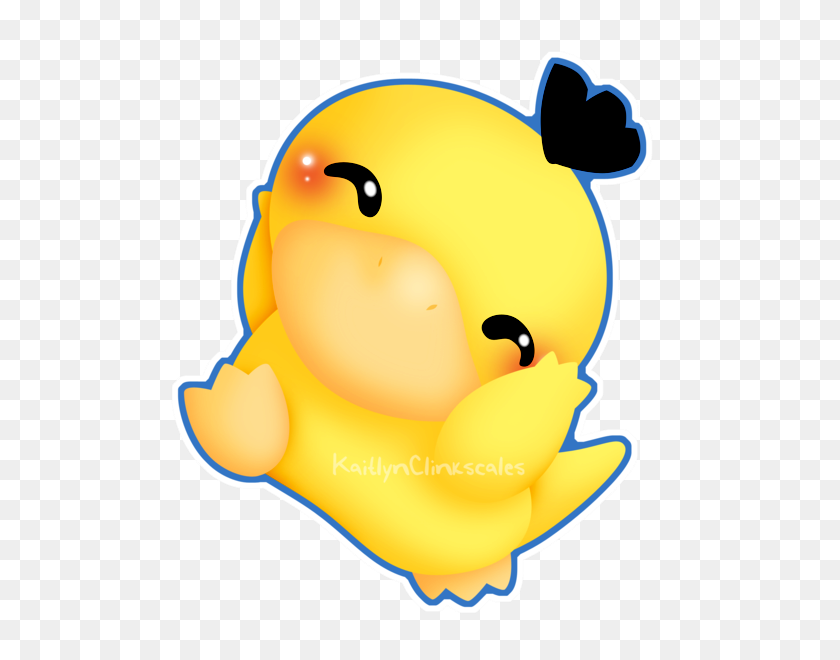 600x600 Чиби Psyduck, Аниме, Чиби И Аниме - Psyduck Png